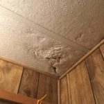 photo of ceiling damage from home inspection report